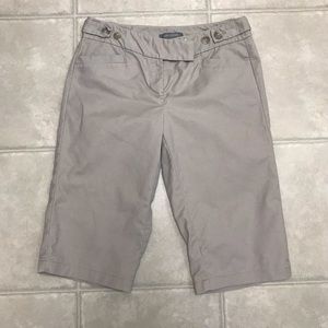 2/$20 Ann Taylor Bermuda Khaki Shorts, Size 2